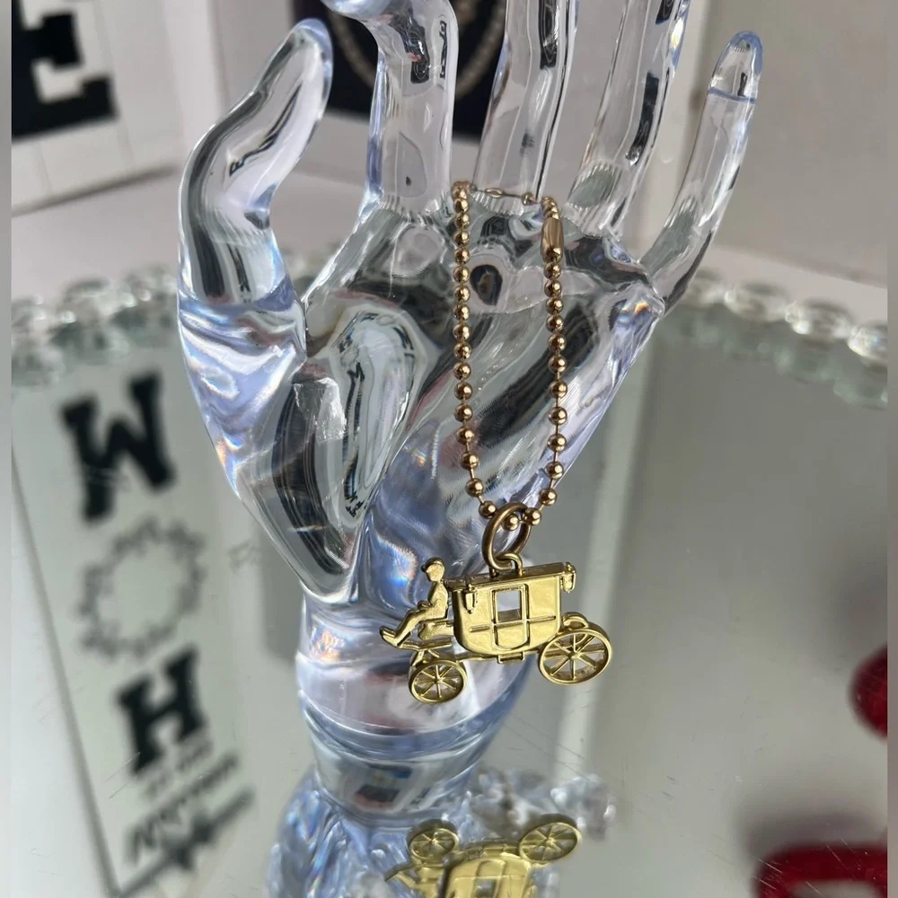 Coach Gold Carriage Key Holder